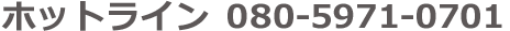 ホットライン 080-9719-0395